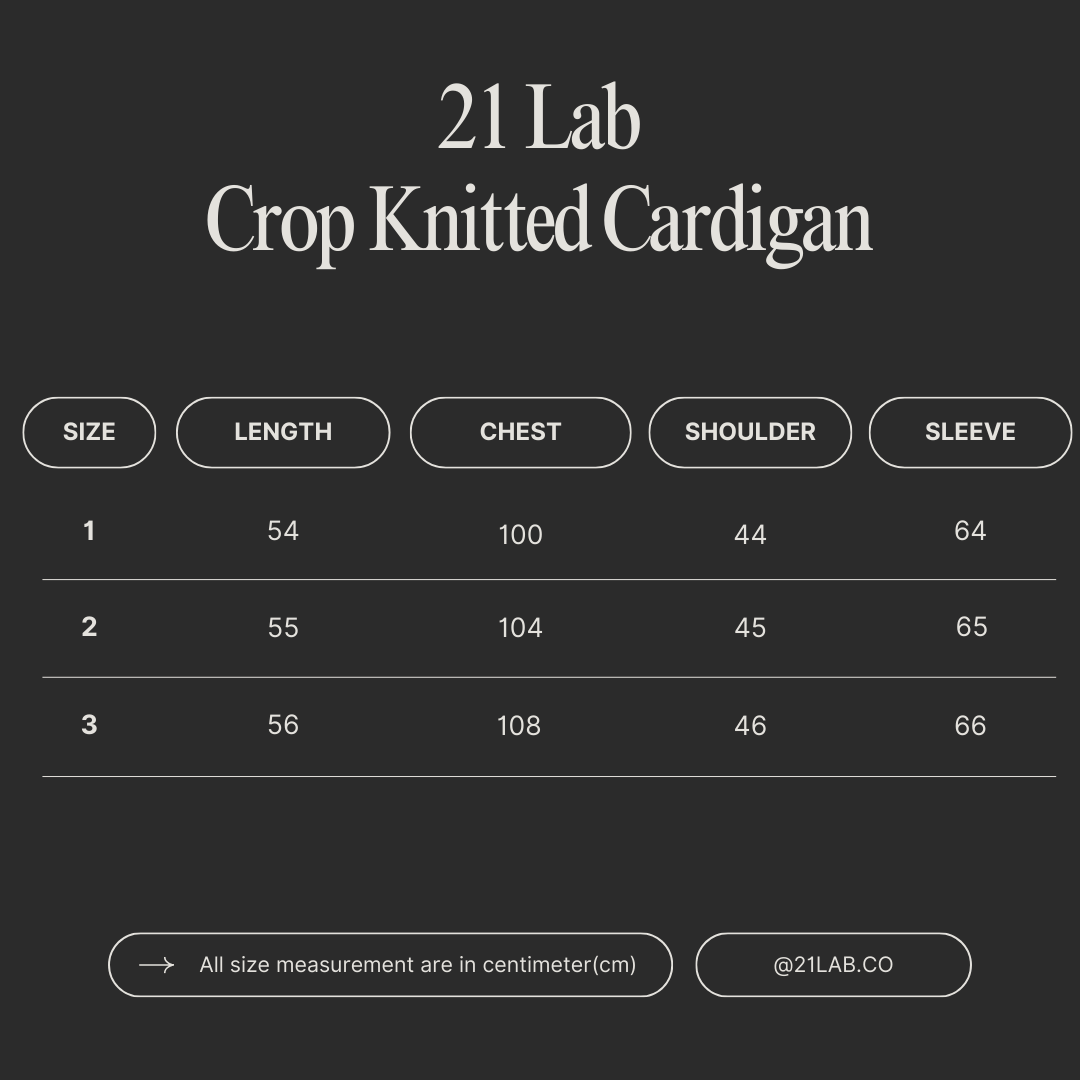 21 Lab Crop Knitted Cardigan
