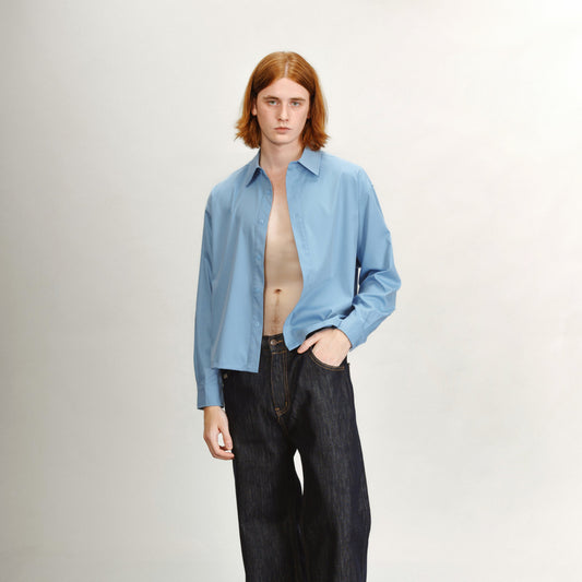 21 Lab Drape Crop Shirt