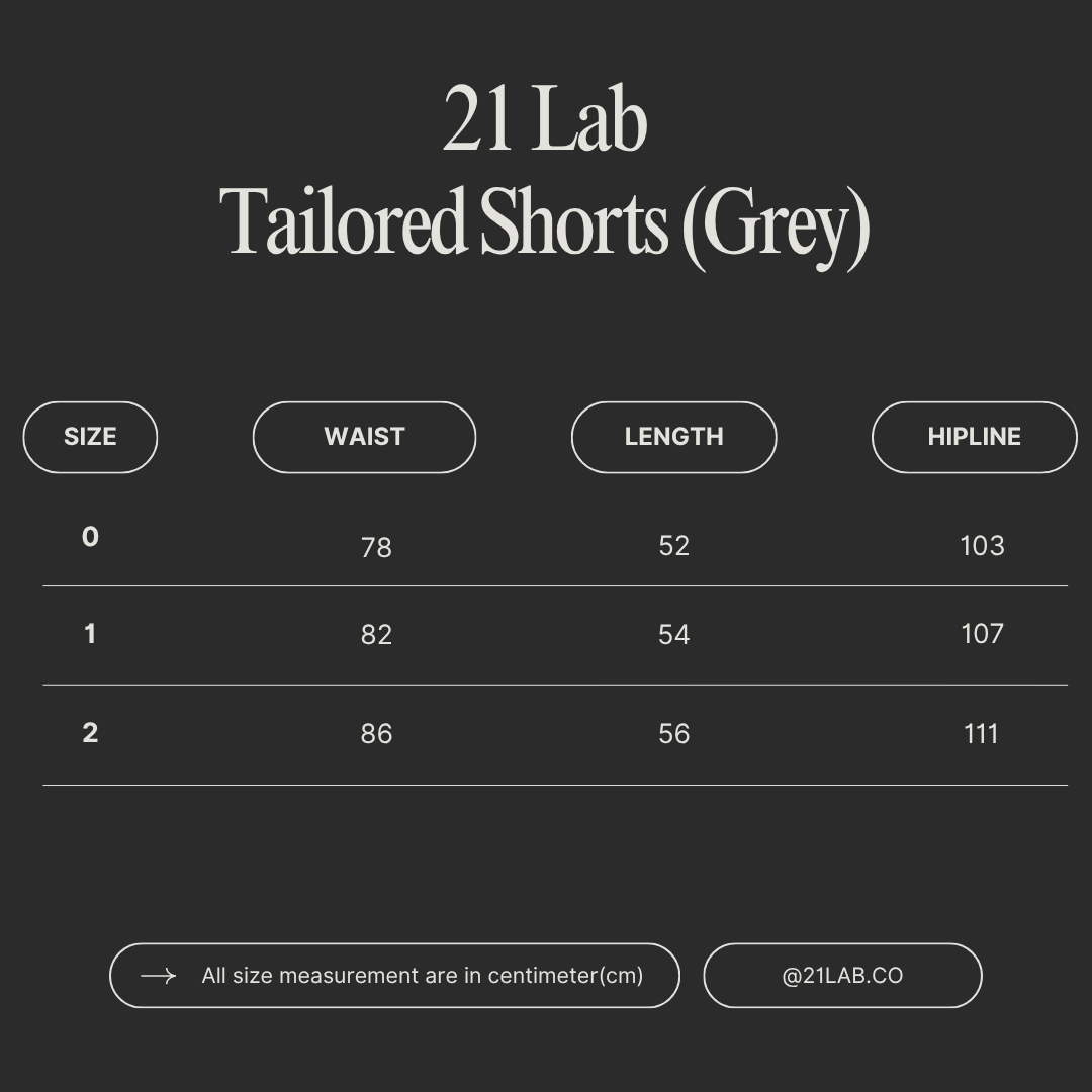 Tailored Shorts (Grey)(Black)