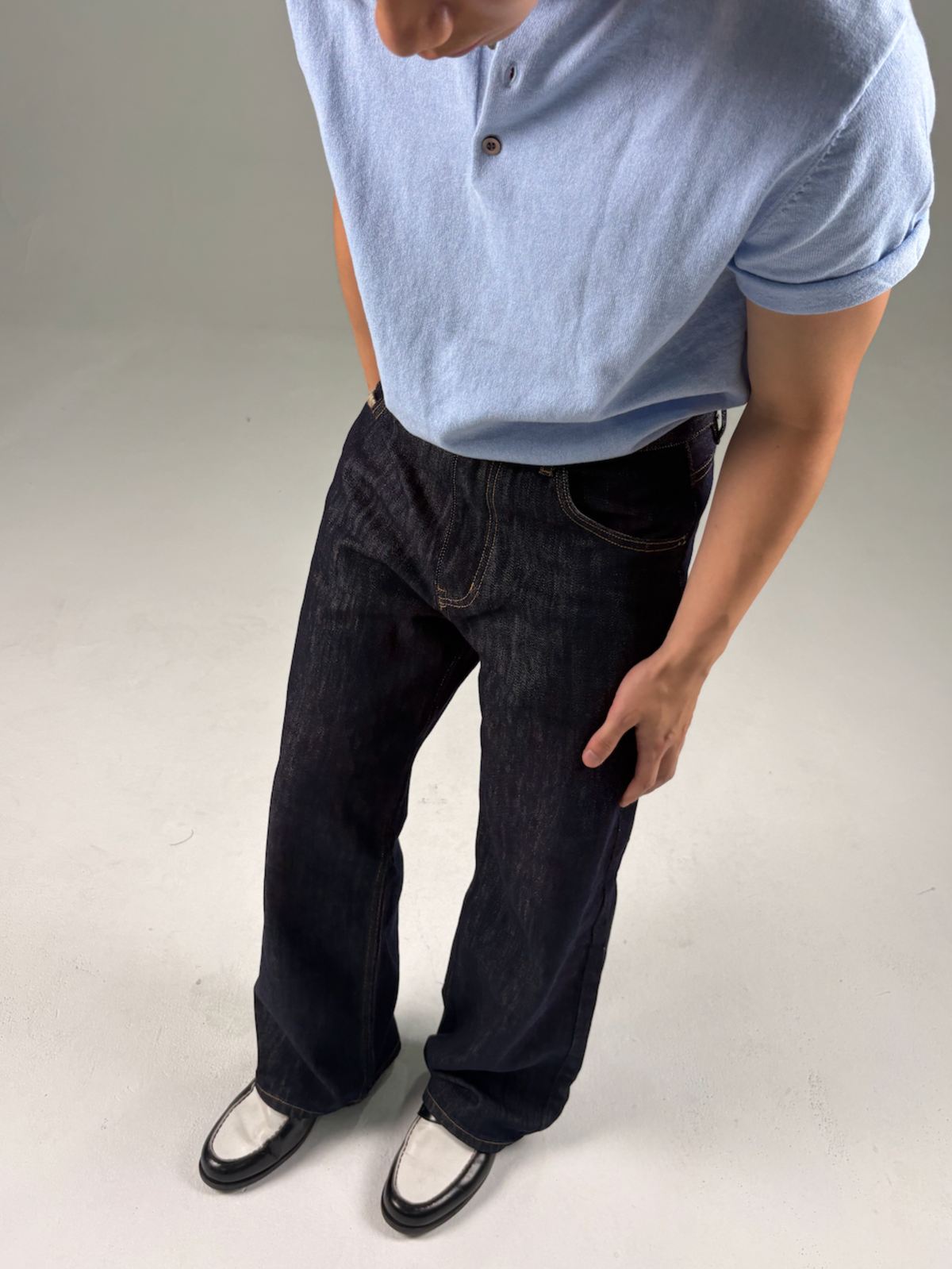 Straight-Leg Raw Denim (Restock)