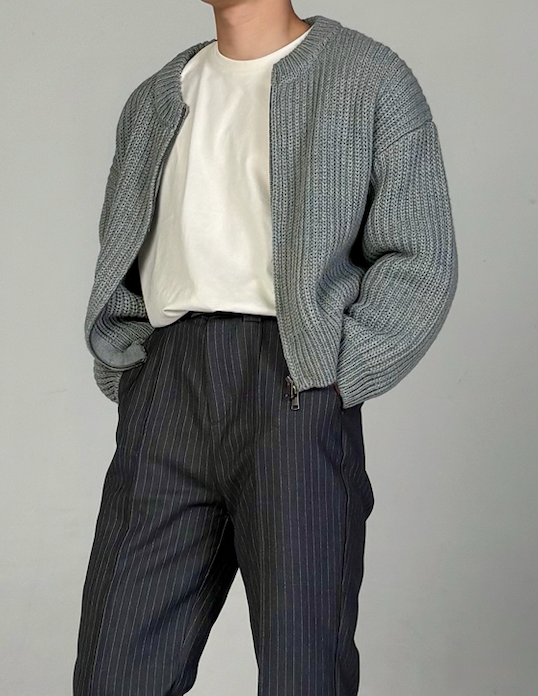 21 Lab Crop Zip Sweater