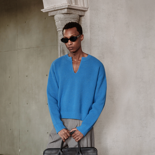 21 Lab Crop Knitted Pullover Sweater