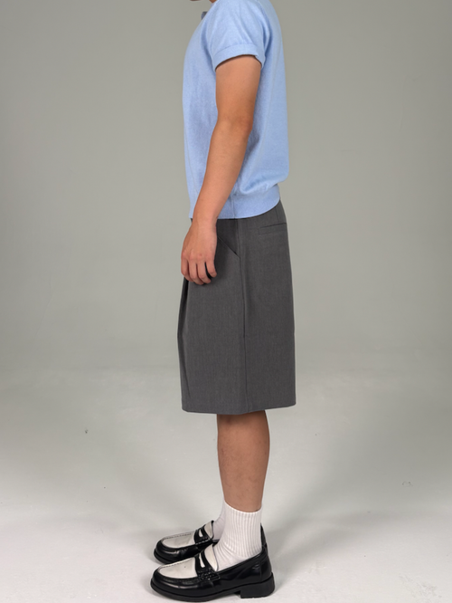 Tailored Shorts (Grey)(Black)