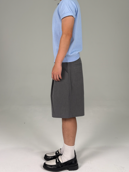 Tailored Shorts (Grey)(Black)