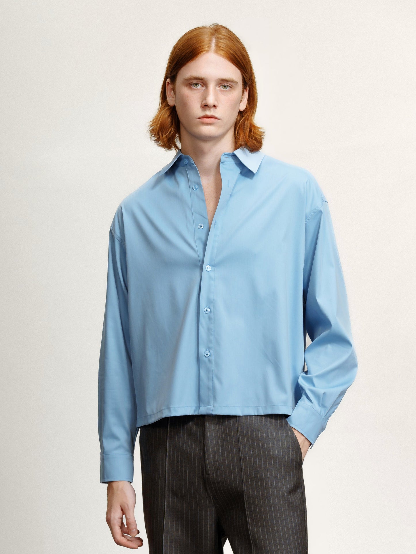 21 Lab Drape Crop Shirt