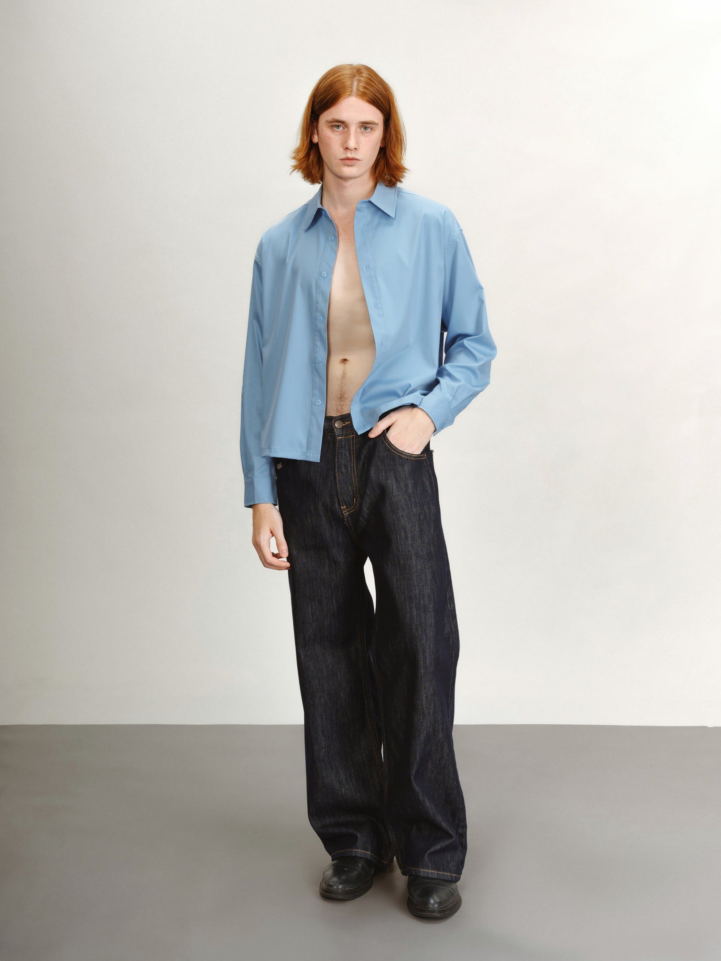 21 Lab Drape Crop Shirt