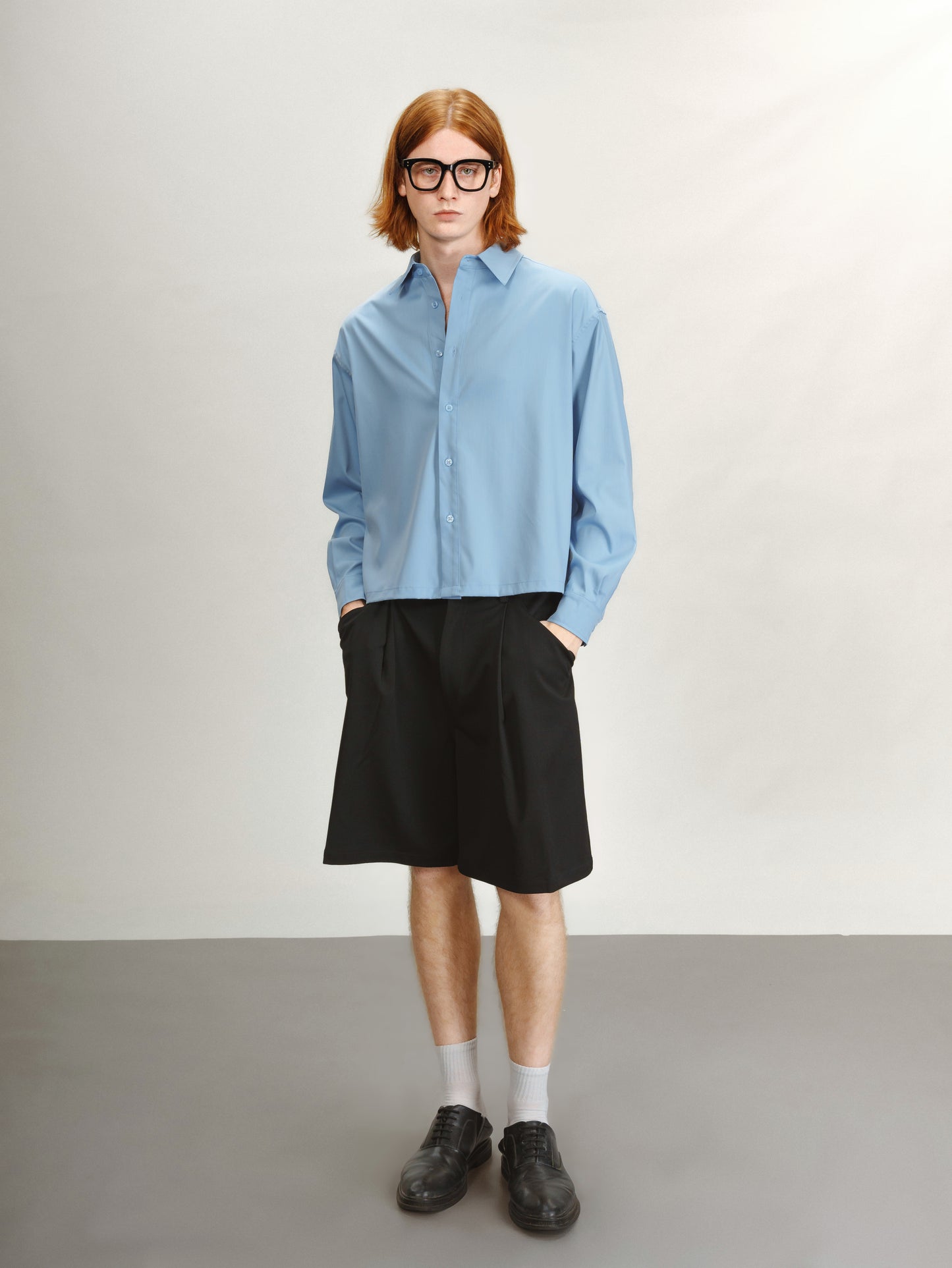 21 Lab Drape Crop Shirt