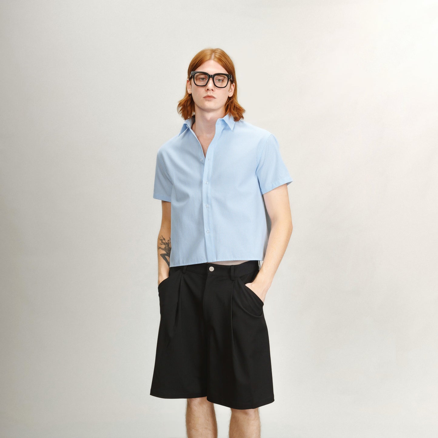 Tailored Shorts (Grey)(Black)