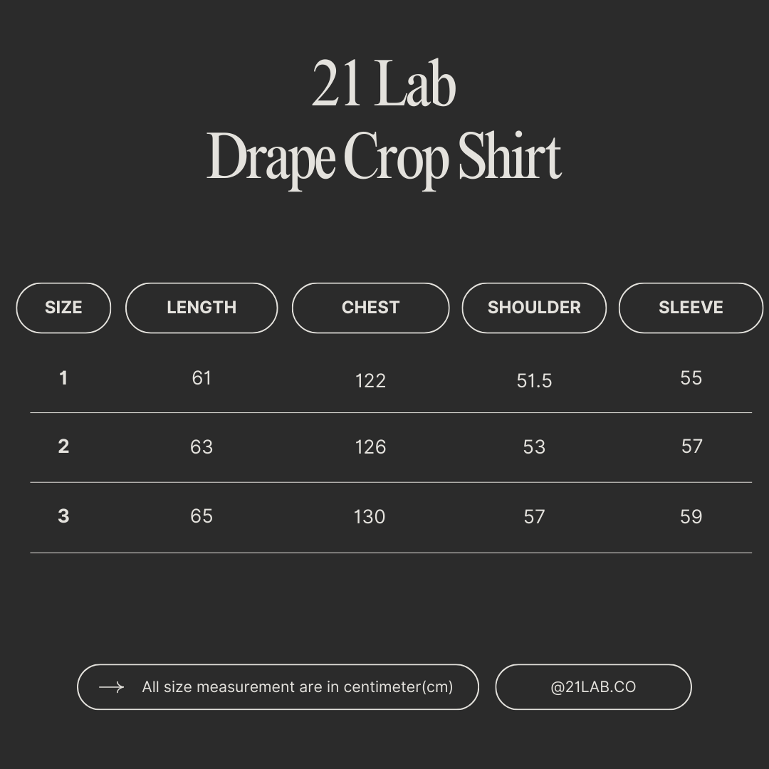 21 Lab Drape Crop Shirt