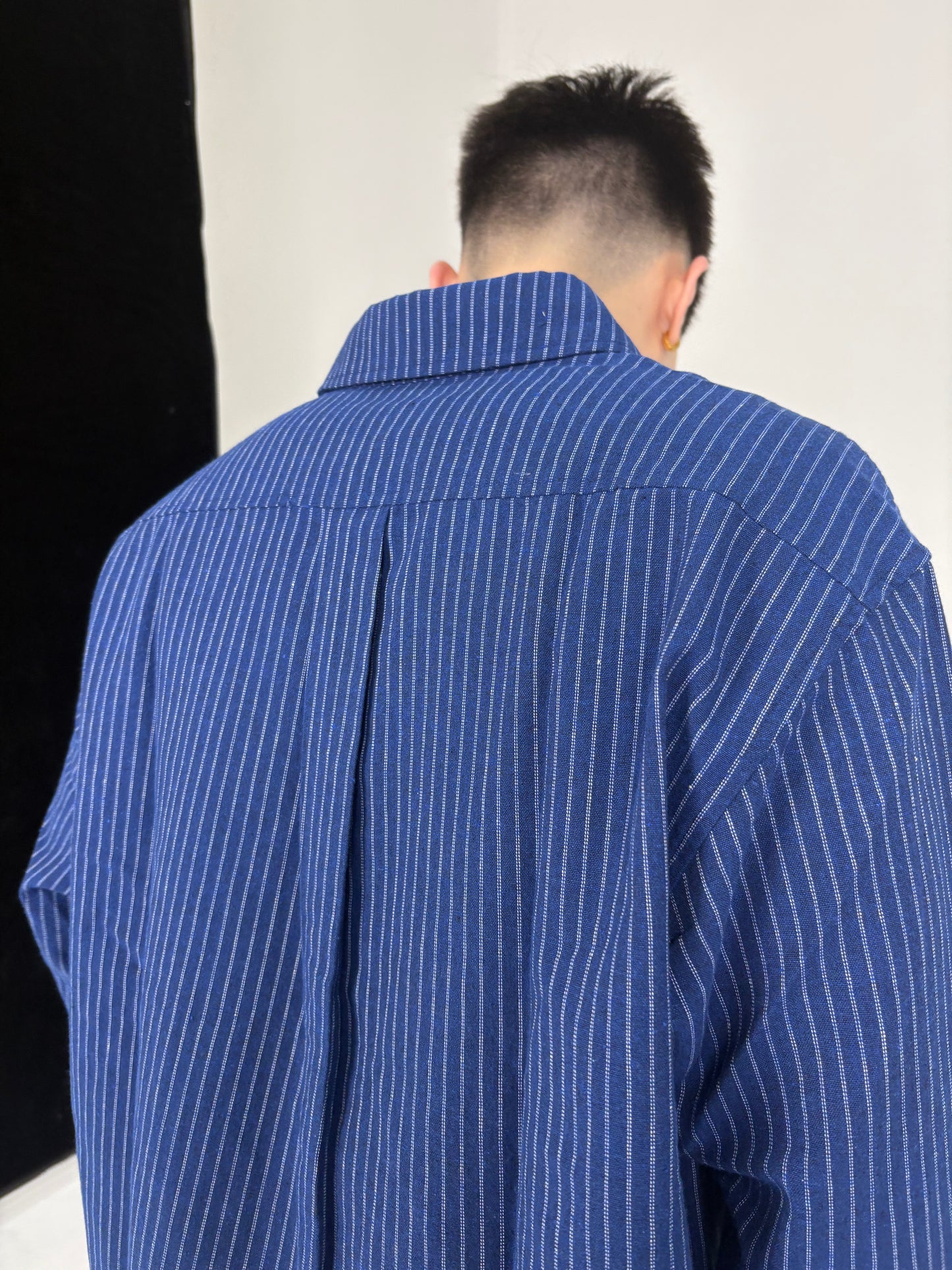 21 Lab Striped Crop Shirt