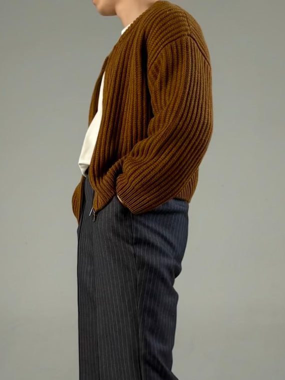 21 Lab Crop Zip Sweater