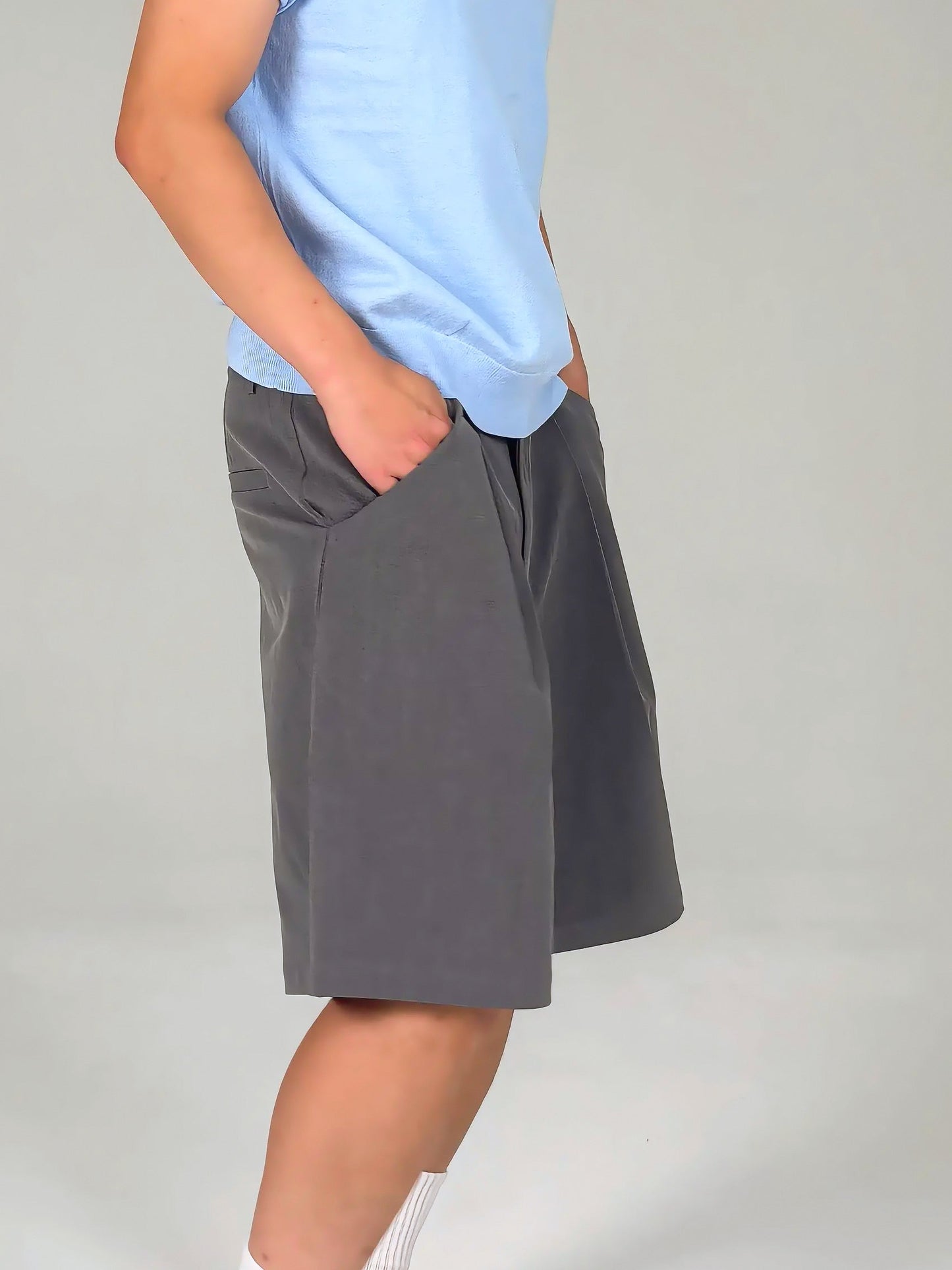 Tailored Shorts (Grey)(Black)